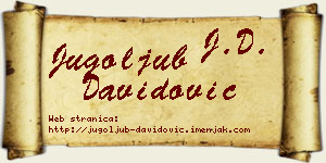 Jugoljub Davidović vizit kartica